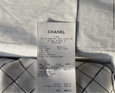 chanel rev z21c z2048|chanel receipt code.